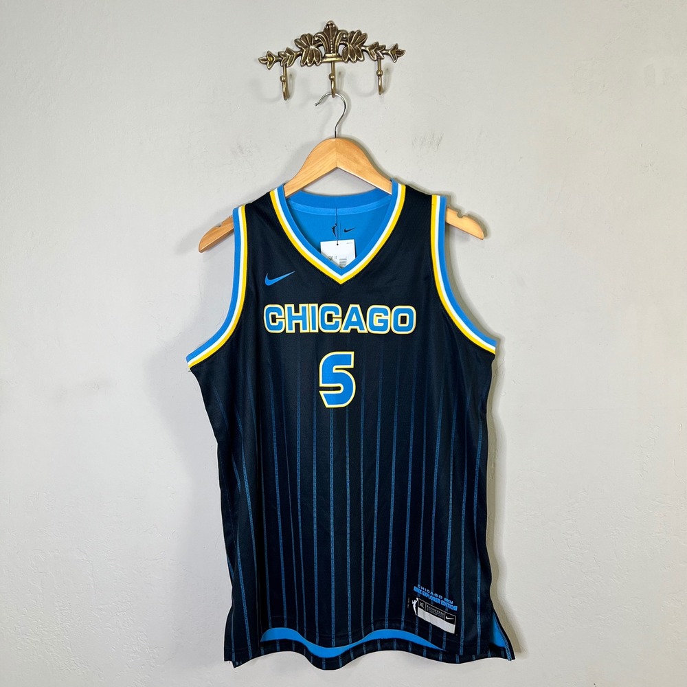 Chicago Sky Angel Reese Nike Basketball Jersey Youth XL Black New Explorer Ed.